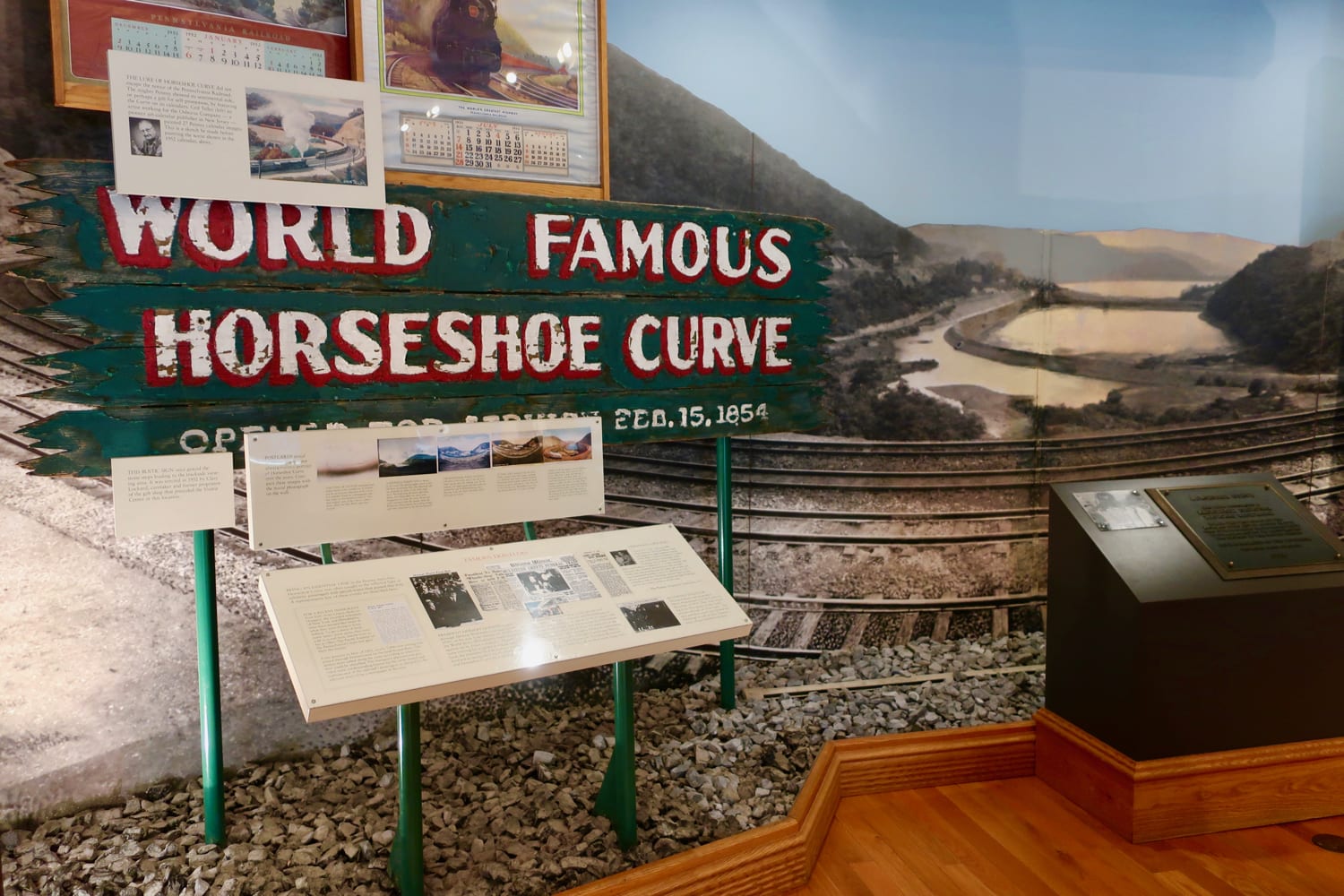World Famous Horseshoe Curve sign, Altoona PA