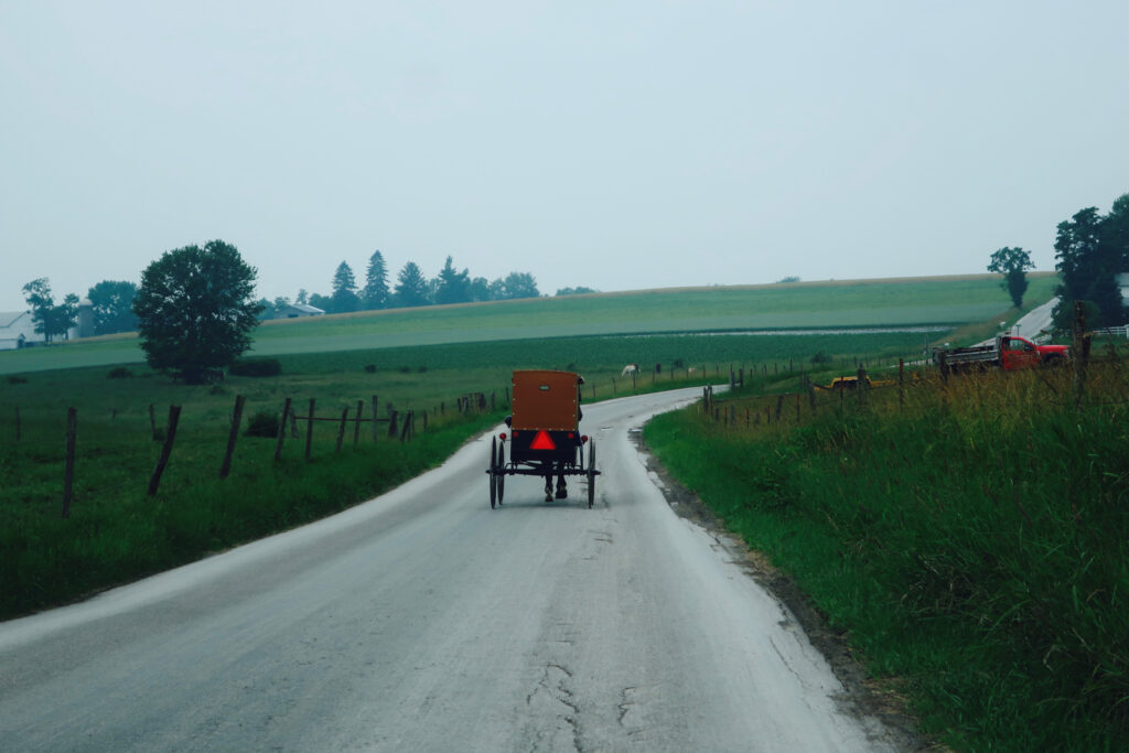 Amish Buggy on Heather Heights Rd Lawrence County PA
