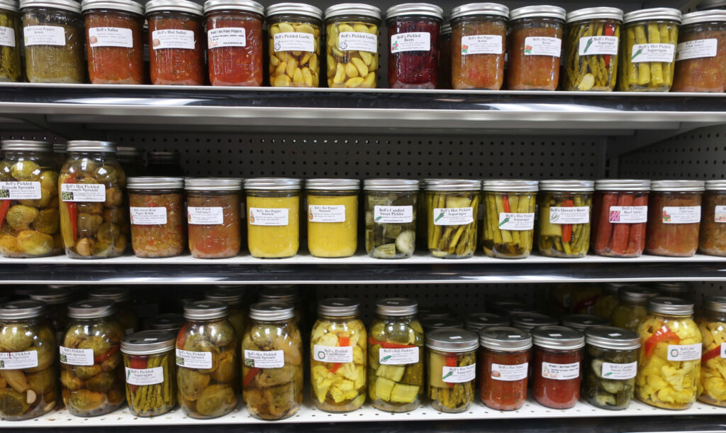 Bell's Meats Grocery Store shelves, Kane PA