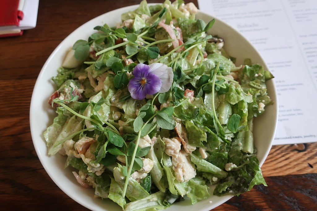 Fresh picked salad at Georgetown Eats Volant PA