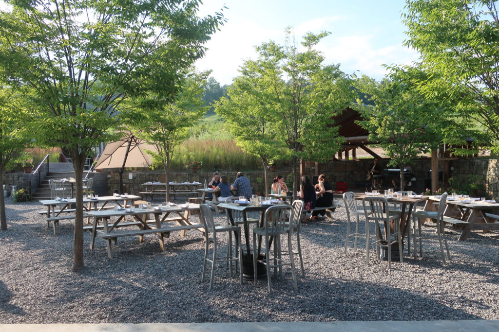 Ironbound Ciderhouse and Farm outdoor seating NJ