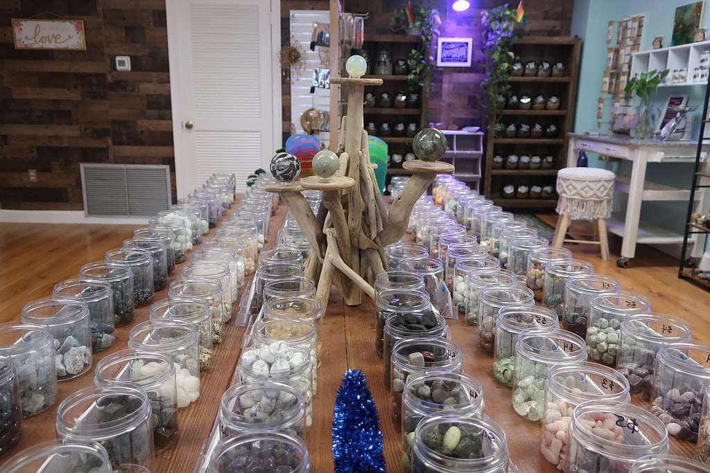 Within Spirit jars of crystals Flemington NJ