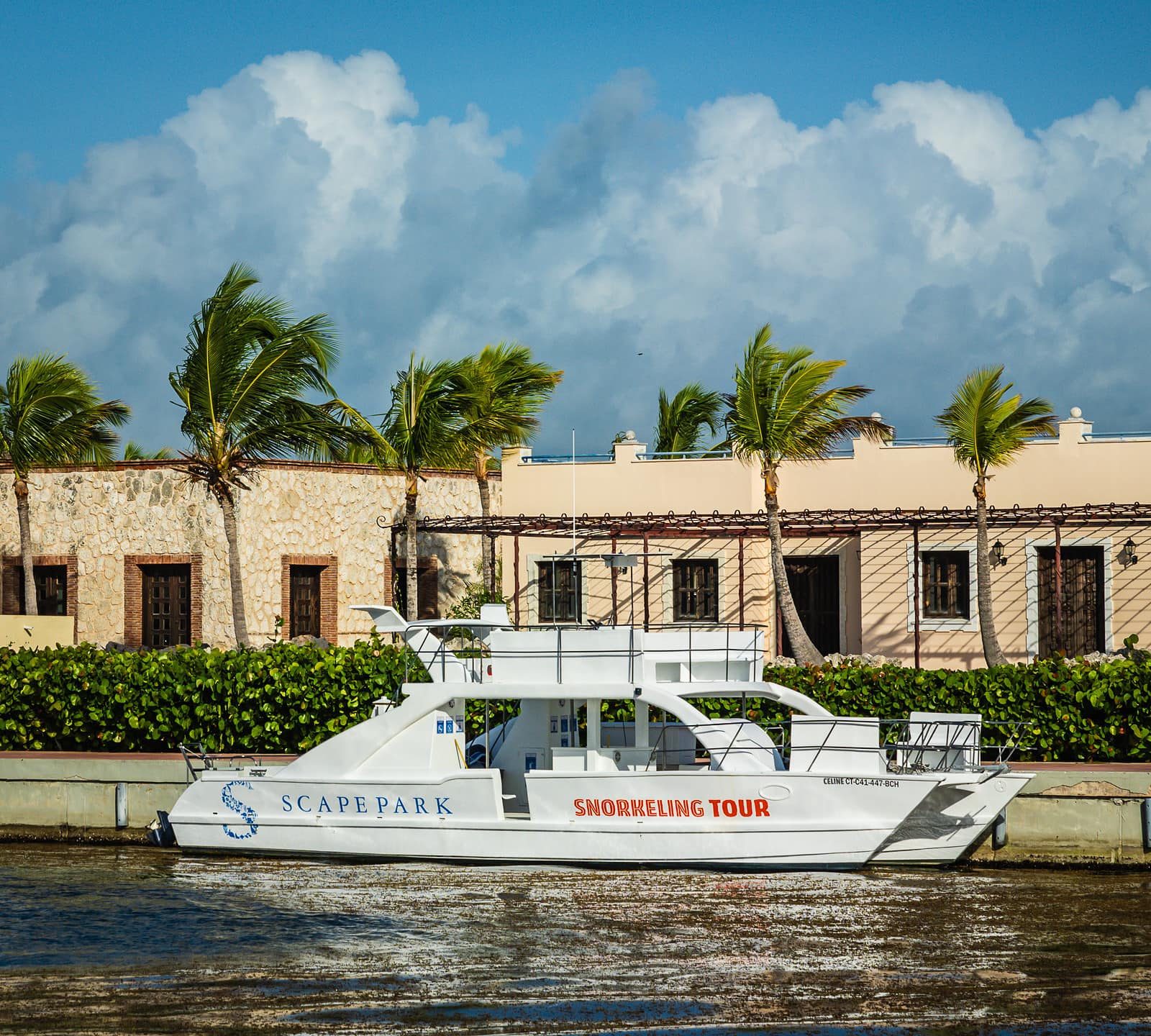 TRS Cap Cana waterfront with Scape Park boat