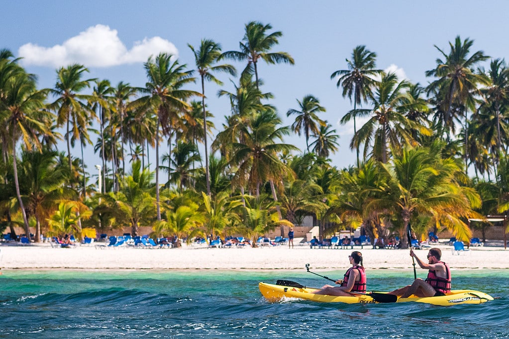 Sea kayaking is one of the fun things to do in Punta Cana.