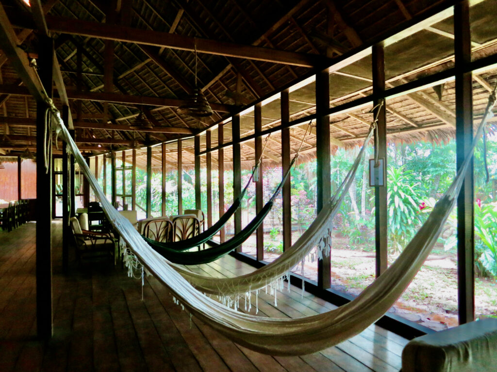 Hammocks at Sandoval Lake Lodge Peru