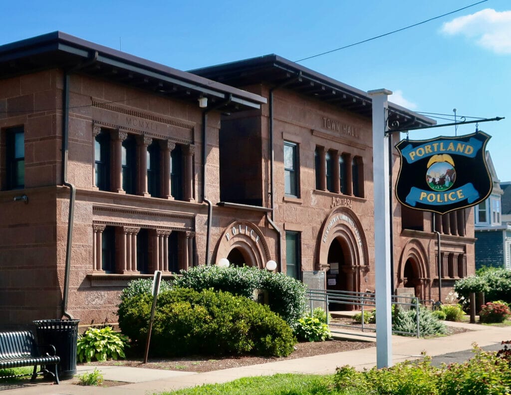 Brownstone Portland CT Police Station 