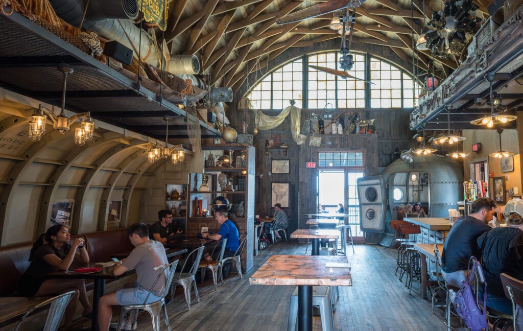 Interior of Jock Lindsey's Hangar Bar