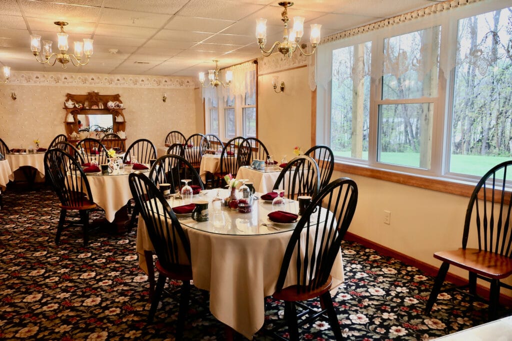 Inn at Ellis River Breakfast Room Jackson NH 
