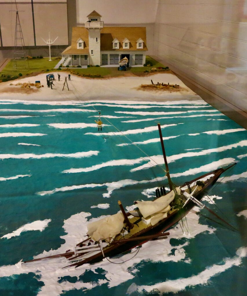 Virginia Beach Surf and Rescue Museum diorama 