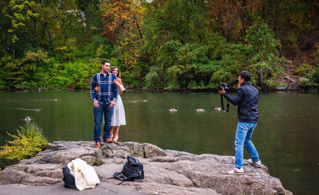 Engagement photo shoot in Central Park