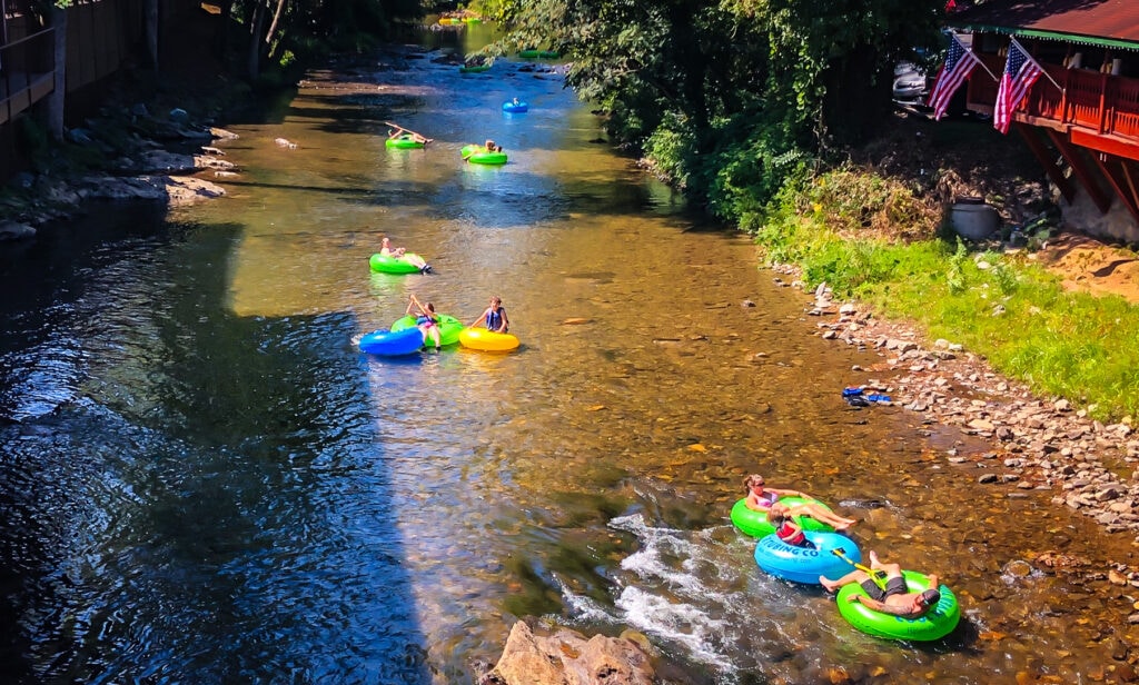 Tubing on Chattahoochee River