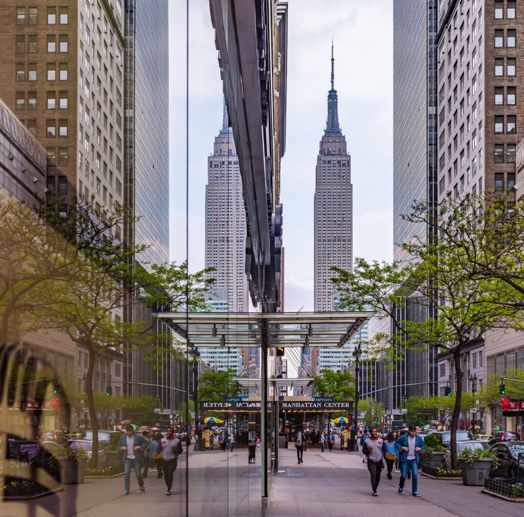 Empire State Building reflection