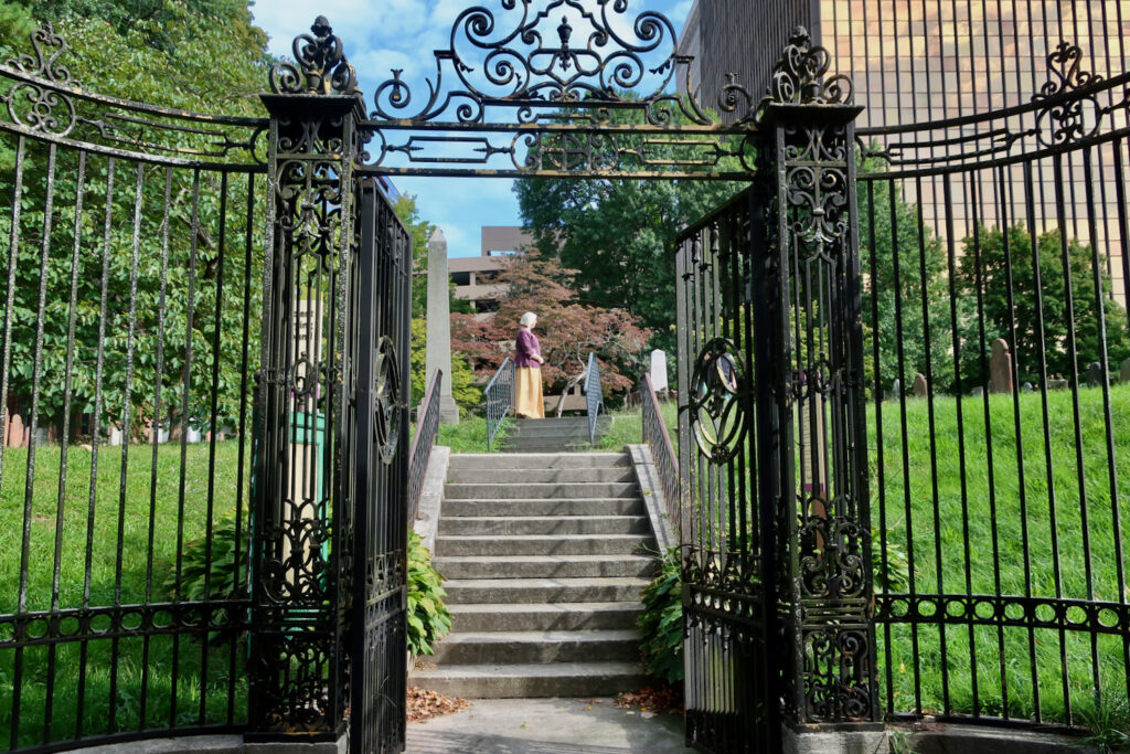 Entrance to Hartford Ancient Burying Ground CT