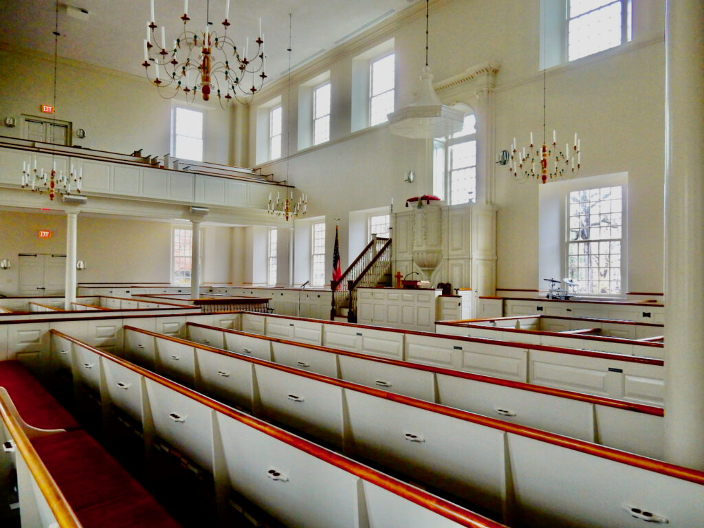First Church of Christ wethersfield interior