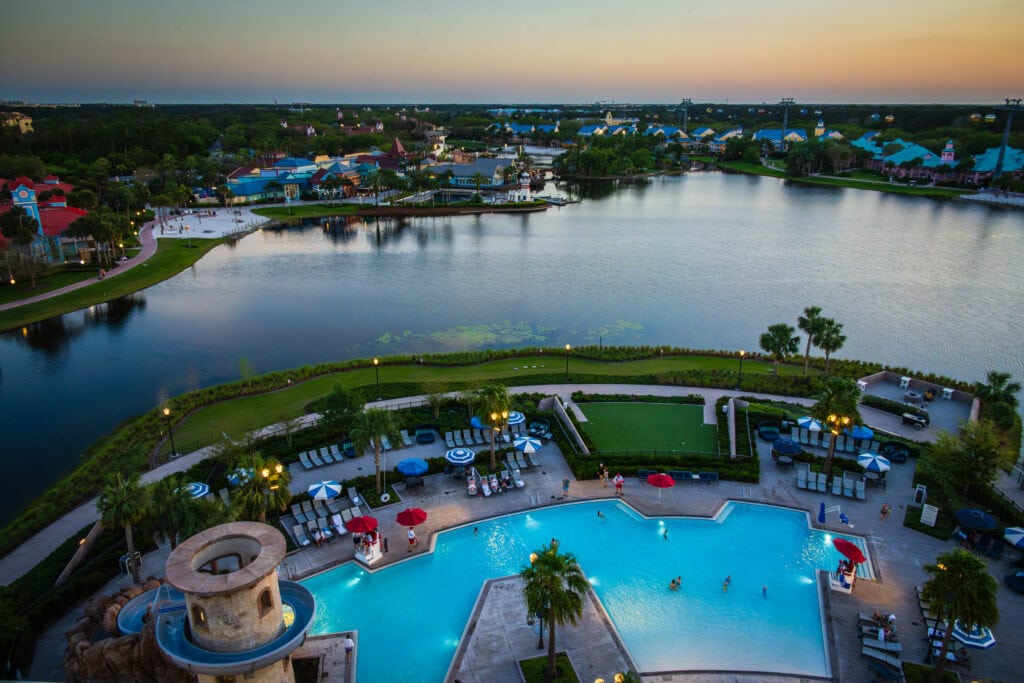 Sunset view from Disney's Riviera Resort