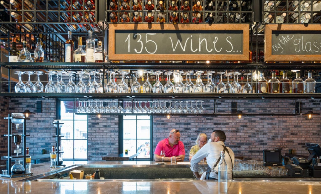 Interior of Wine Bar George at Disney Springs