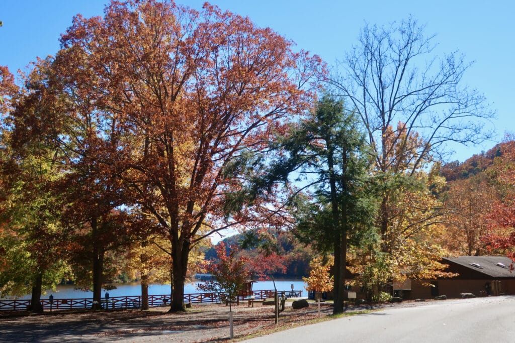 Lakeside view of Hungry Mother SP Marion VA