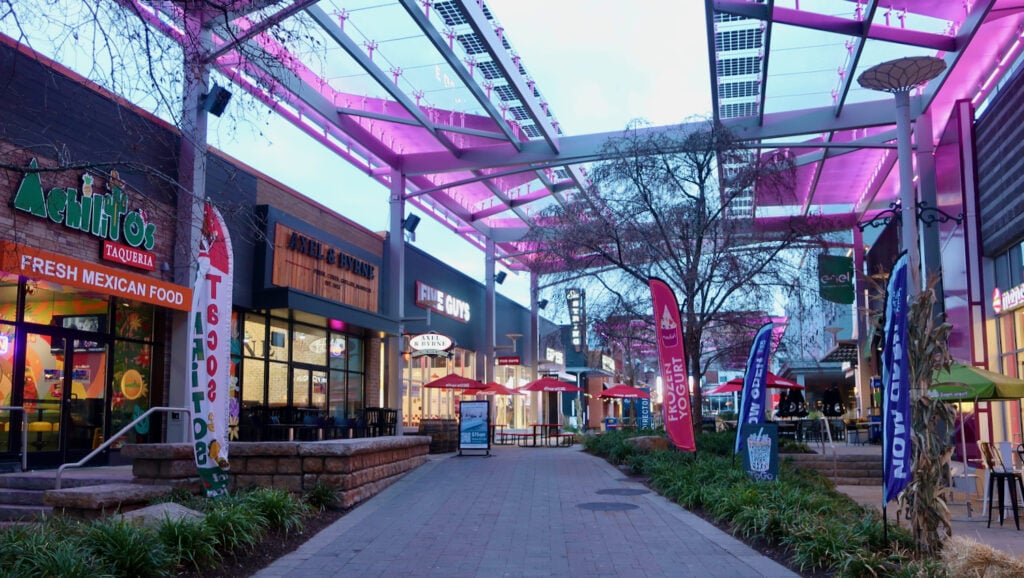 Patriot Place pedestrian mall 