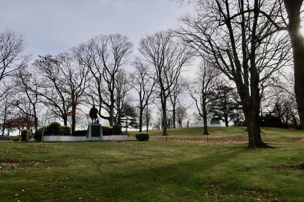 Hudson Park Columbus Statue and Bandshell New Rochelle NY