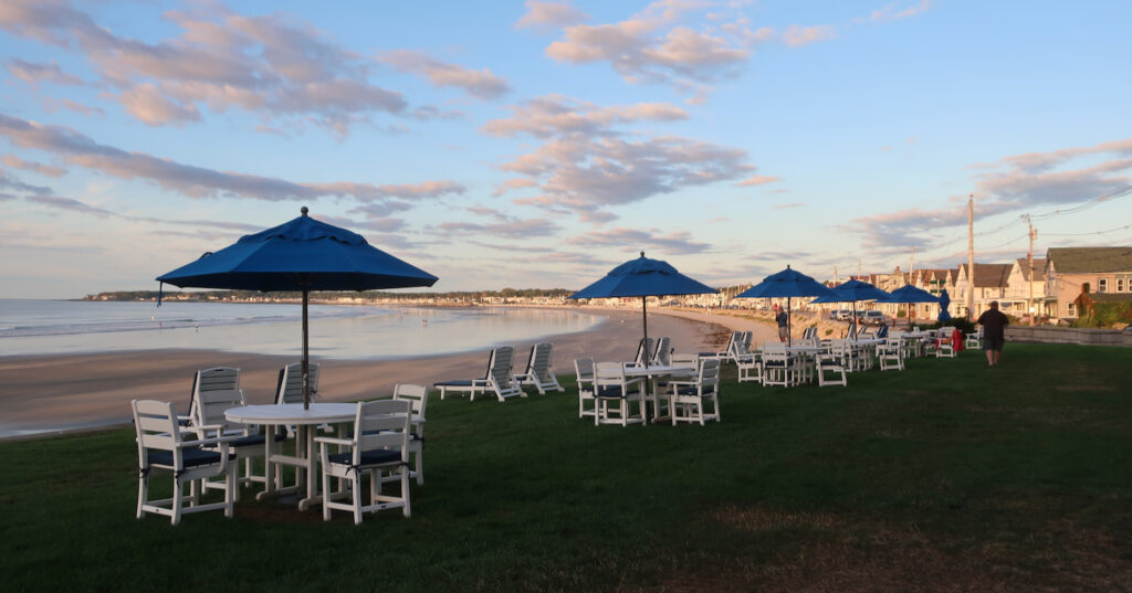 Cutty Sark Hotel backyard Long Sands Beach York Beach ME