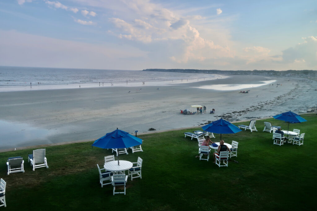 Long Sands Beach from Cutty Sark Hotel York ME