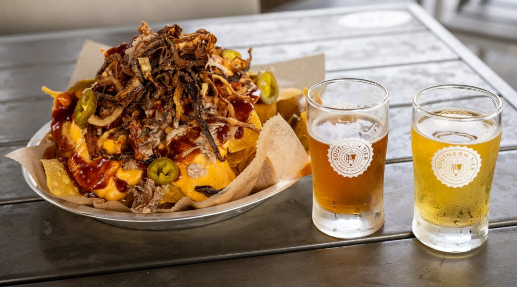 Southern Tier Brewing Co beer and nachos