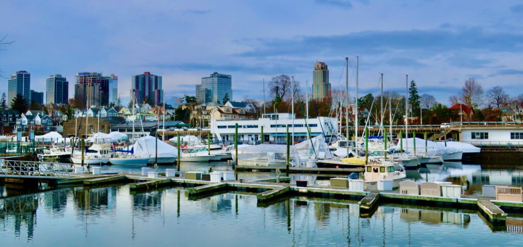 New Rochelle Municipal Marina in Winter