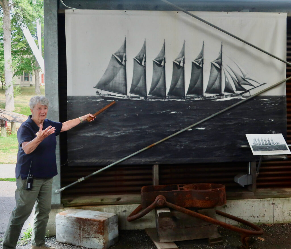 How the Schooner Wyoming was built before electricity and computers. Maine Maritime Museum Bath ME