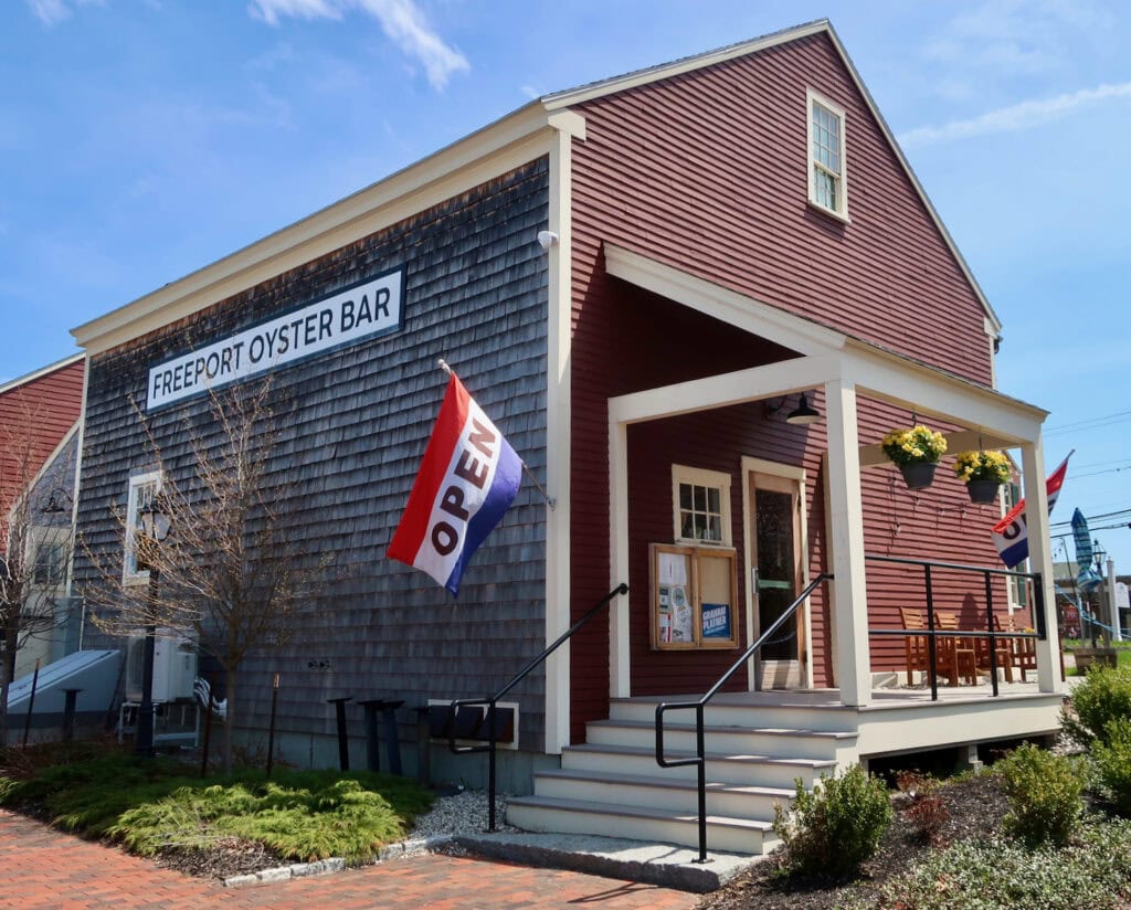 Freeport Oyster Bar exterior shot Freeport ME