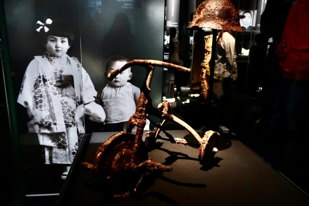 Bombed-child-bike-Hiroshima-Peace-Memorial-Museum