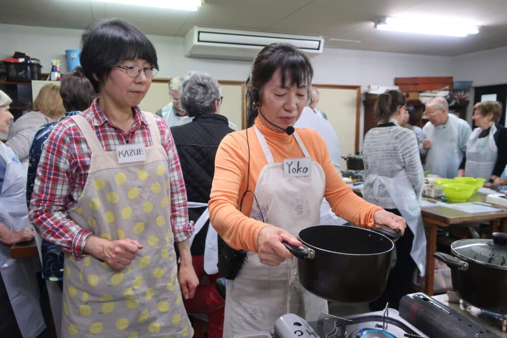 Hida Cooking Class with owner, Yoko, and other instructors, Takayama Japan