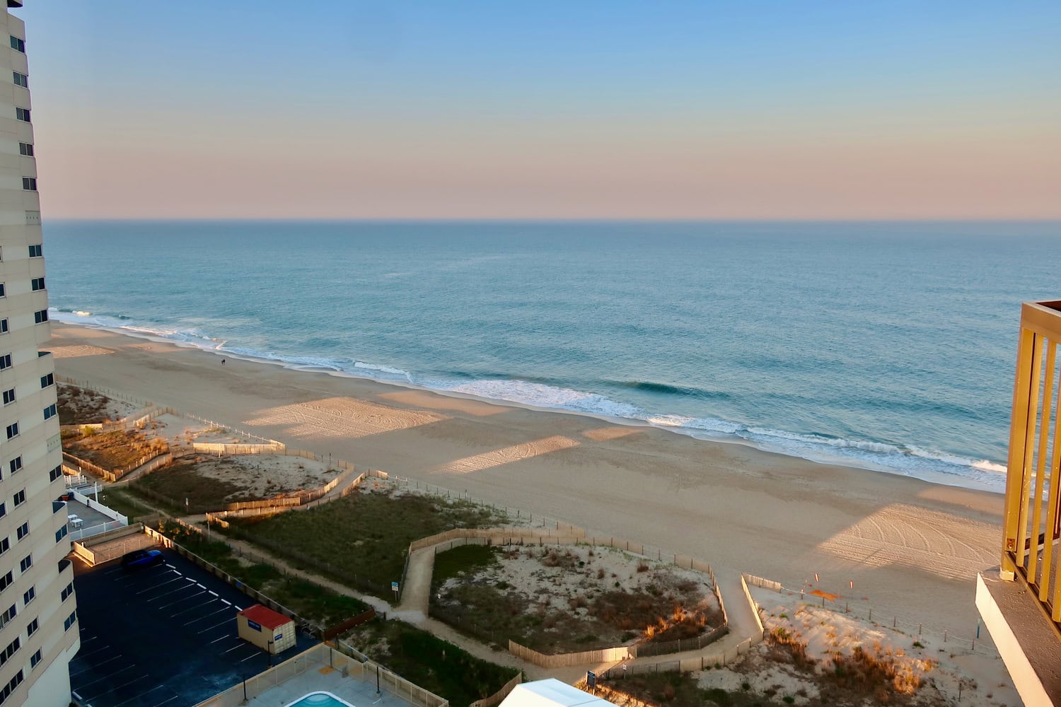 Ocean view from room at Ashore Resort and Beach Club hotel