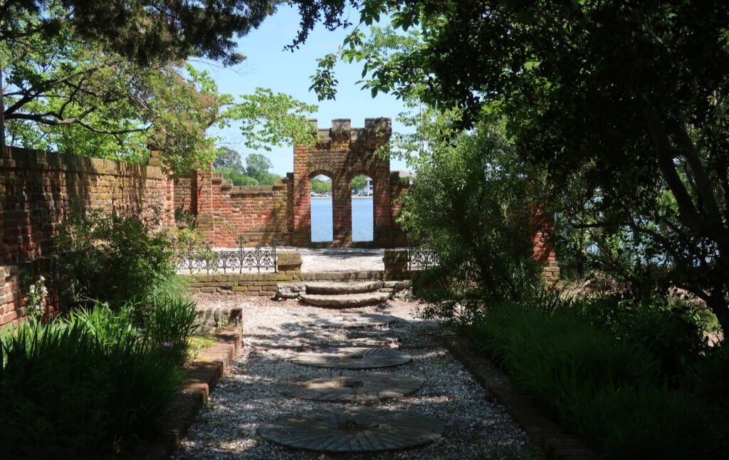 Garden features at The Hermitage Museum and Gardens Norfolk VA