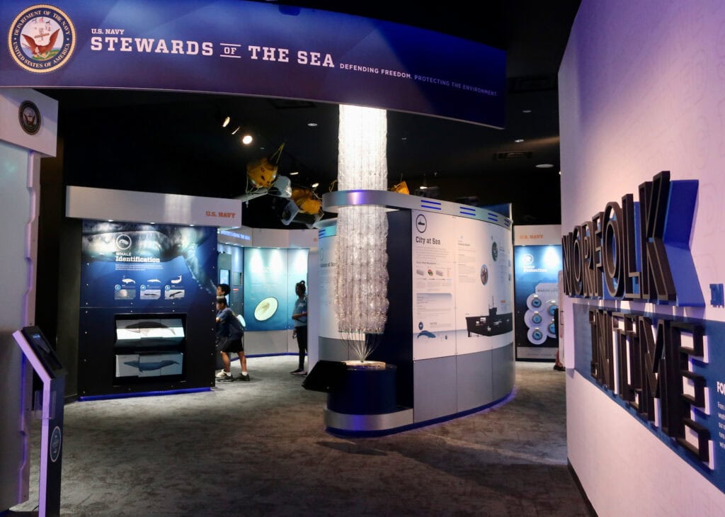 US Navy Stewards of the Sea Exhibit - Nauticus Museum Norfolk VA