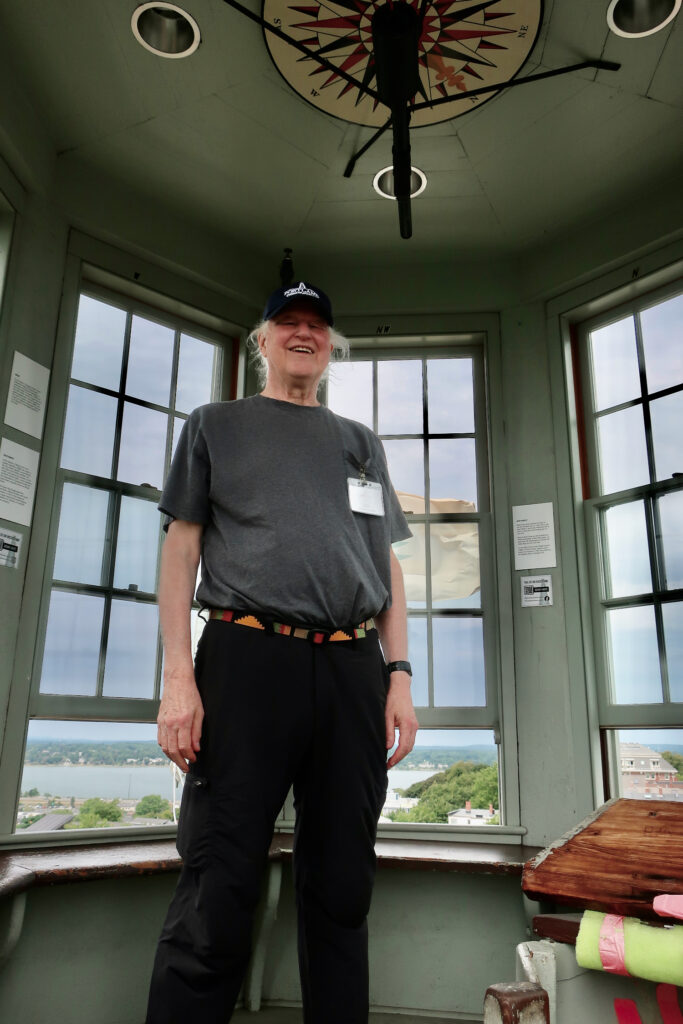 Guide, Jeff, in Lantern of Portland Observatory Maine