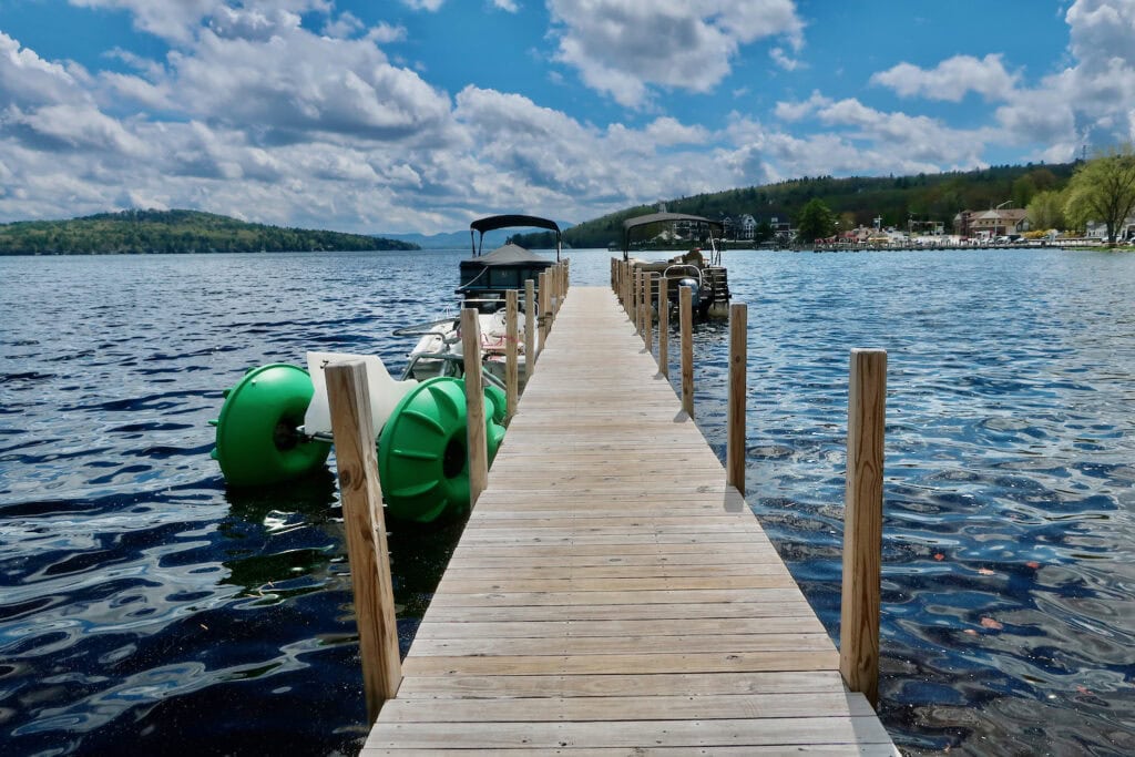Dock at EKAL Activity Center, Mill Falls at the Lake NH