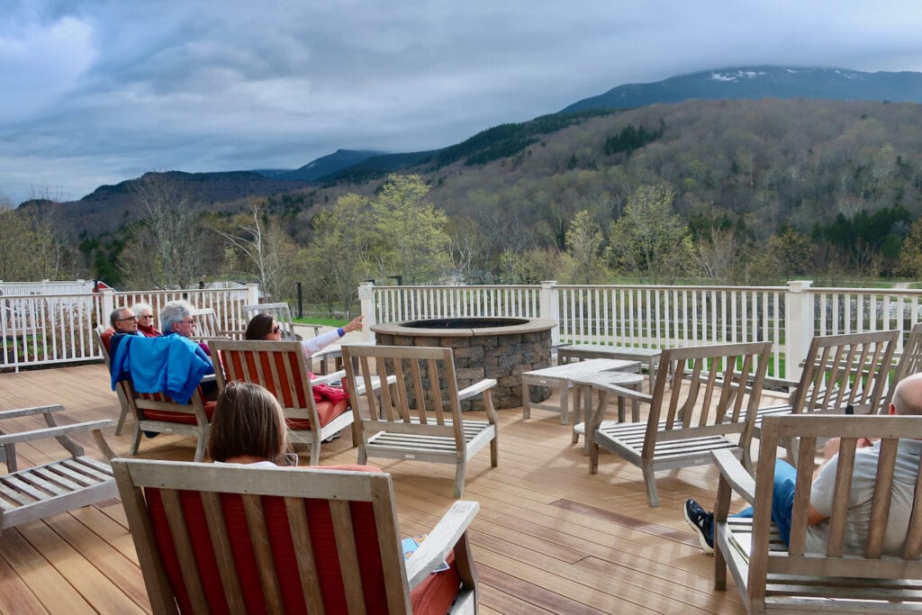 Outside deck of Glen House Hotel, Gorham NH