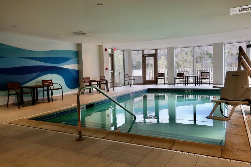 Saltwater indoor pool at The Glen House NH