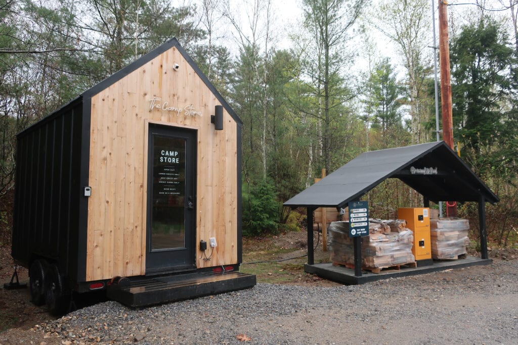 Camp store at Lumen Nature Retreat NH