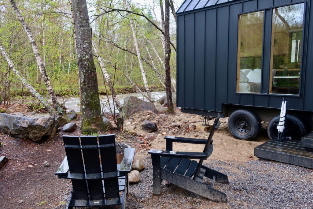 Lumen Nature Retreat brookside "Tiny House" cabin NH