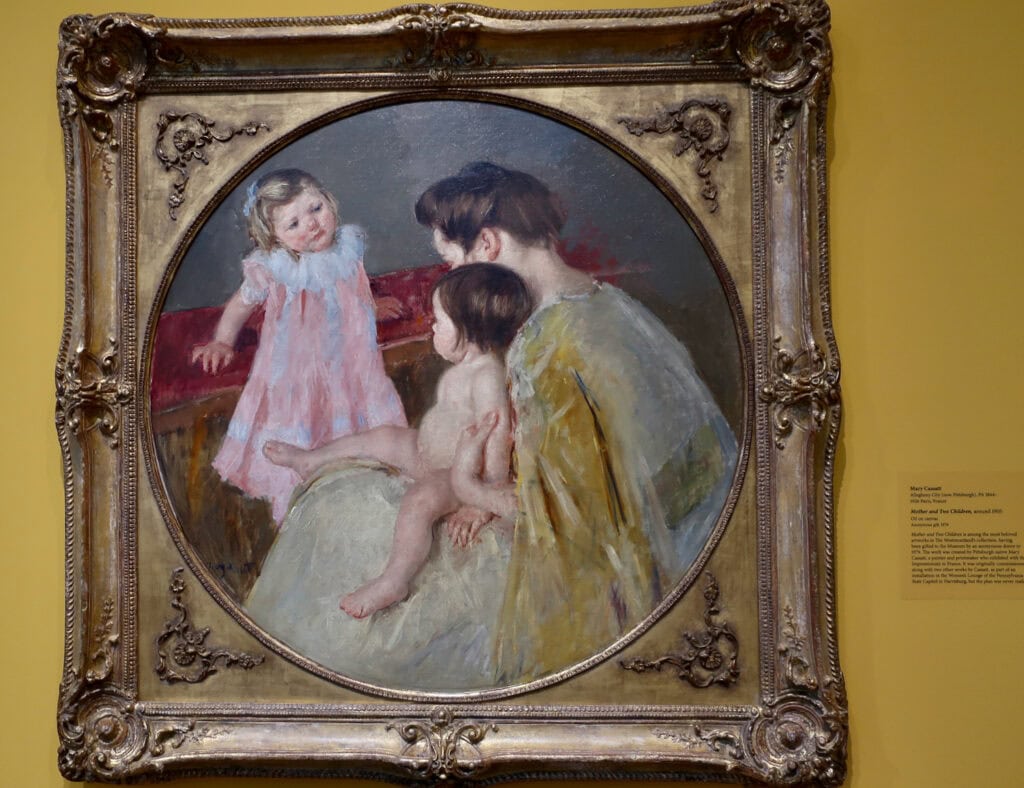 Mary Cassatt Painting at Westmoreland Museum of Art Greensburg PA