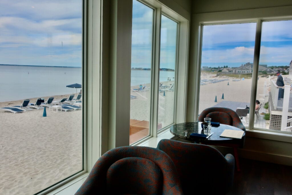View of Sea Crest Beach from the Lantern Room Falmouth MA