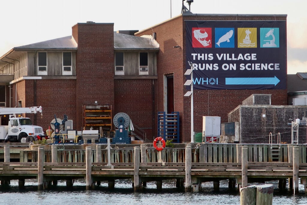 This Village Runs on Science Mural in Woods Hole MA