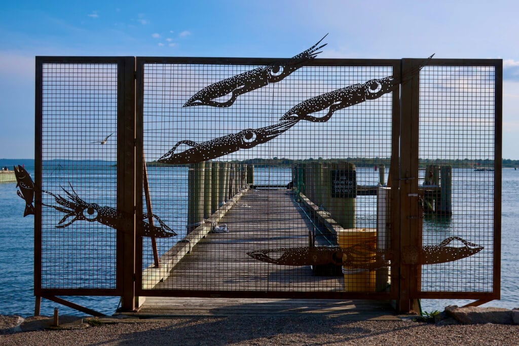 Woods Hole MA art everywhere.