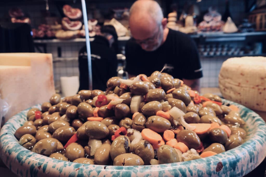 Food Market olives Ortigia Sicily