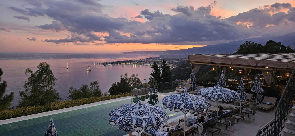 Four Seasons San Domenico View from the pool to the Sea.