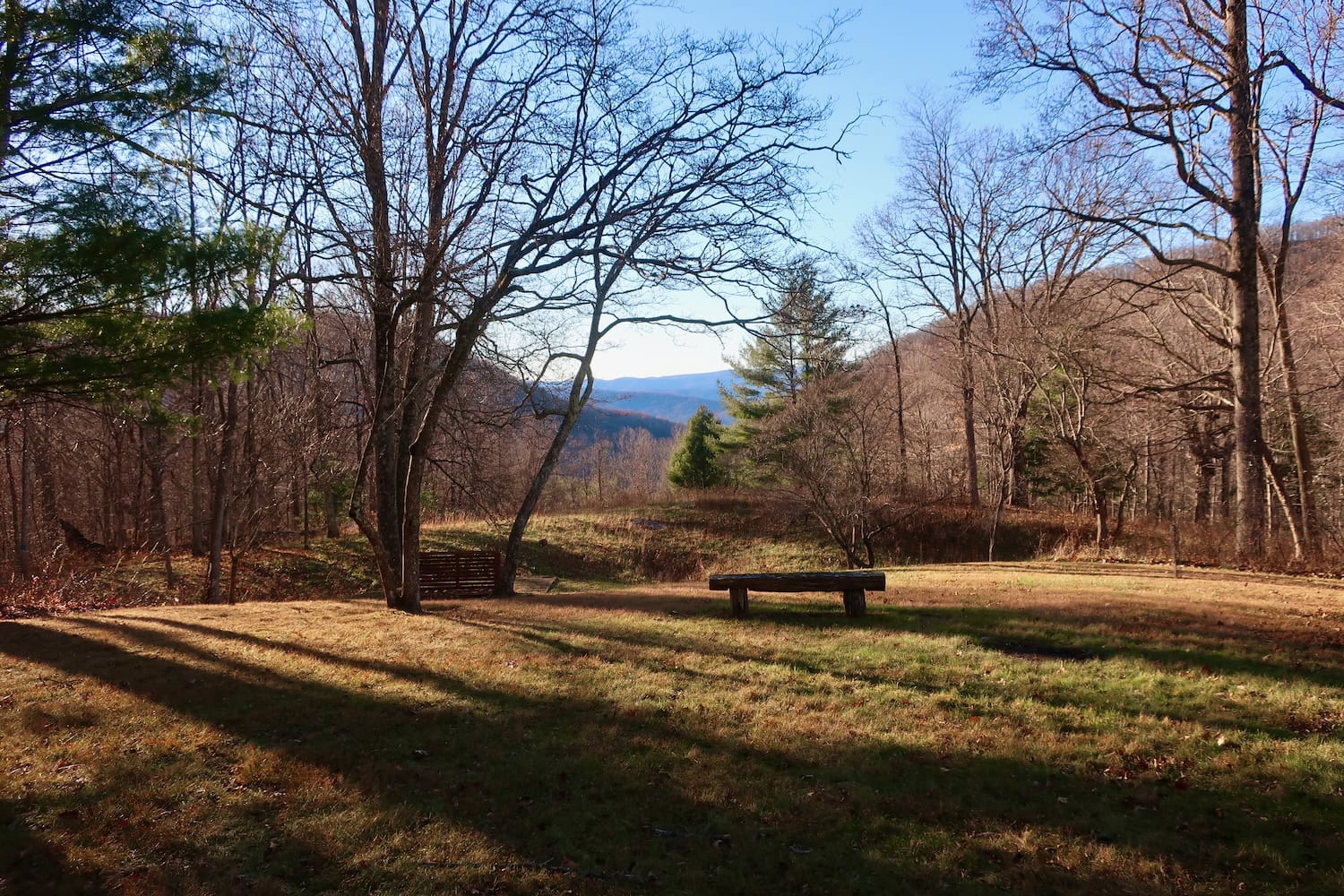 Walking Trail vista at Garth Newel, Warm Springs VA