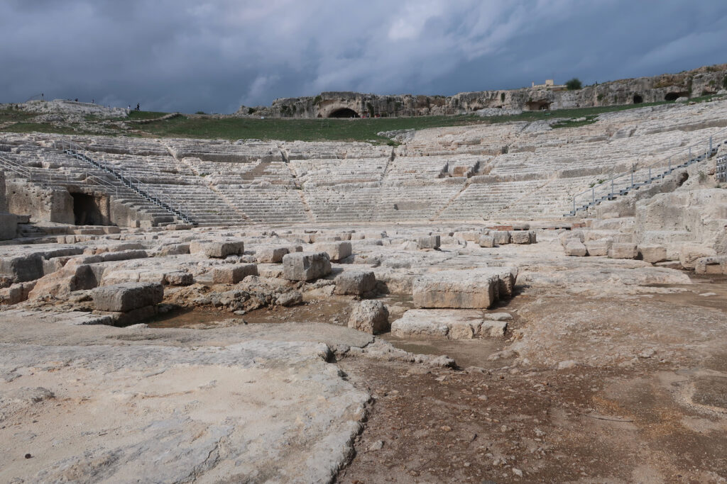 Amphatheater at Neapolis Archaeological Park Syracuse Sicily