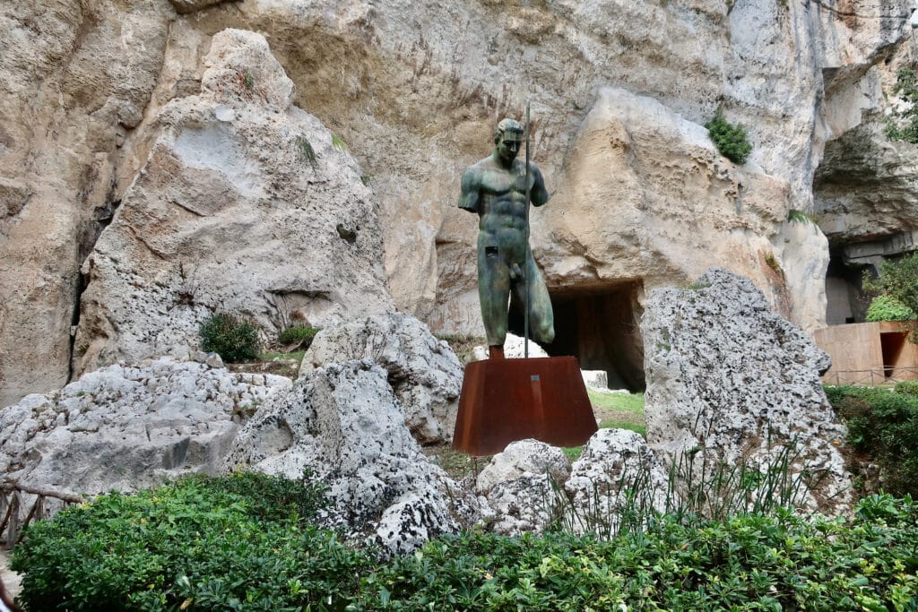 Neopolis Archaeological Park statue Syracuse