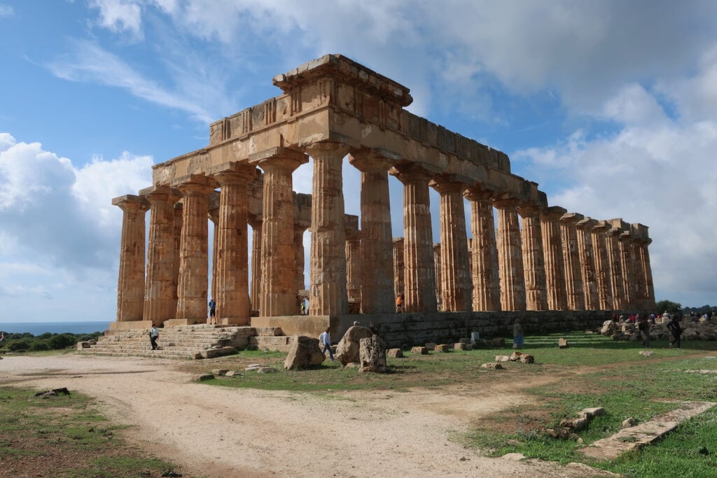 Greek Temple at Selinunte Archaeological Park Sicily